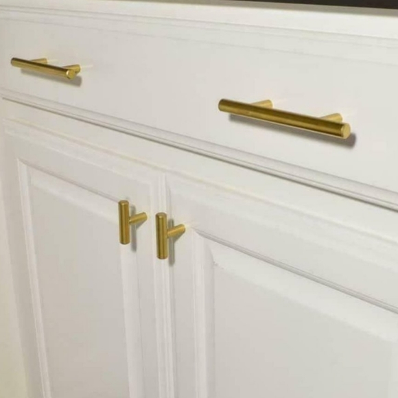 SILVER New 10 Pack Euro Style BarHandle Hardware - Picture 2 of 5